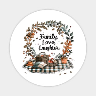 Family, Love, Laughter Magnet